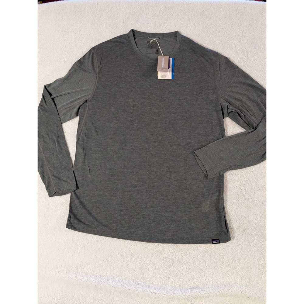 Patagonia Mens Capilene Cool Trail Long Sleeve Shirt Forge Grey STY24486 L